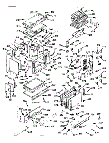 Upper Oven Section parts for Kenmore Range 103.9877001 (1039877001, 103 9877001) from AppliancePartsPros.com