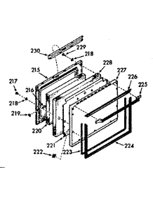Lower Body Door Section parts for Kenmore Range 103.9877100 (1039877100, 103 9877100) from AppliancePartsPros.com