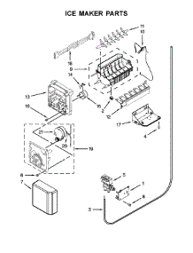 Ice Maker Parts parts for Kenmore Refrigerator 106.51789410 (10651789410, 106 51789410) from AppliancePartsPros.com