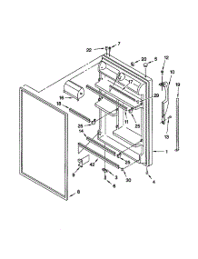 Refrigerator Door parts for Kenmore Refrigerator 106.60862991 (10660862991, 106 60862991) from AppliancePartsPros.com