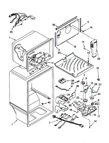 Liner parts for Kenmore Refrigerator 106.60874991 (10660874991, 106 60874991) from AppliancePartsPros.com