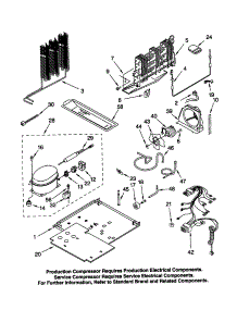 Unit parts for Kenmore Refrigerator 106.60994991 (10660994991, 106 60994991) from AppliancePartsPros.com