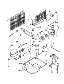 Unit parts for Kenmore Refrigerator 106.61892000 (10661892000, 106 61892000) from AppliancePartsPros.com