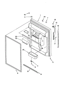 Refrigerator Door parts for Kenmore Refrigerator 106.61984100 (10661984100, 106 61984100) from AppliancePartsPros.com