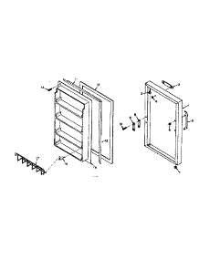 Door Parts parts for Kenmore Freezer 106.6221102 (1066221102, 106 6221102) from AppliancePartsPros.com