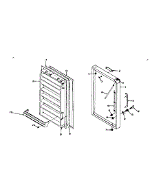 Door Parts parts for Kenmore Freezer 106.6223170 (1066223170, 106 6223170) from AppliancePartsPros.com