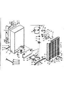 Unit Parts parts for Kenmore Freezer 106.625242 (106625242, 106 625242) from AppliancePartsPros.com