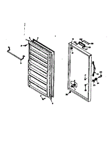 Door Parts parts for Kenmore Freezer 106.626220 (106626220, 106 626220) from AppliancePartsPros.com