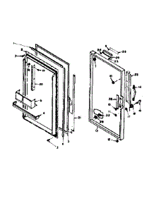 Door Parts parts for Kenmore Freezer 106.626470 (106626470, 106 626470) from AppliancePartsPros.com