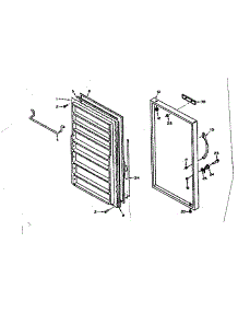 Door Parts parts for Kenmore Freezer 106.627241 (106627241, 106 627241) from AppliancePartsPros.com