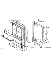 Door Parts parts for Kenmore Freezer 106.627493 (106627493, 106 627493) from AppliancePartsPros.com