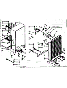 Unit Parts parts for Kenmore Freezer 106.628201 (106628201, 106 628201) from AppliancePartsPros.com