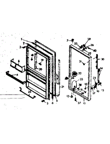 Door Parts parts for Kenmore Freezer 106.628260 (106628260, 106 628260) from AppliancePartsPros.com