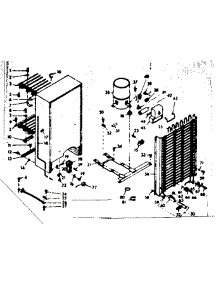 Unit Parts parts for Kenmore Freezer 106.628421 (106628421, 106 628421) from AppliancePartsPros.com