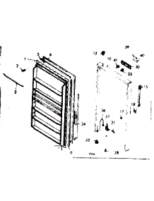 Door Parts parts for Kenmore Freezer 106.629300 (106629300, 106 629300) from AppliancePartsPros.com