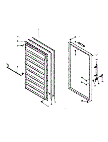 Door Parts parts for Kenmore Freezer 106.6323170 (1066323170, 106 6323170) from AppliancePartsPros.com