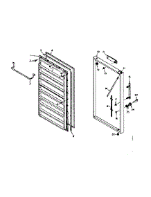 Freezer Door parts for Kenmore Freezer 106.6323210 (1066323210, 106 6323210) from AppliancePartsPros.com