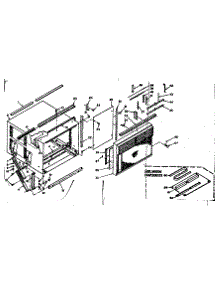 Cabinet Parts parts for Kenmore Heat Pump System 106.63621 (10663621, 106 63621) from AppliancePartsPros.com