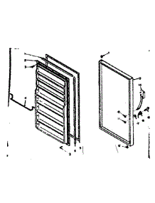 Door Parts parts for Kenmore Freezer 106.6422150 (1066422150, 106 6422150) from AppliancePartsPros.com