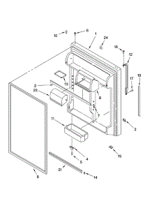 Refrigerator Door Parts parts for Kenmore Refrigerator 106.64243402 (10664243402, 106 64243402) from AppliancePartsPros.com