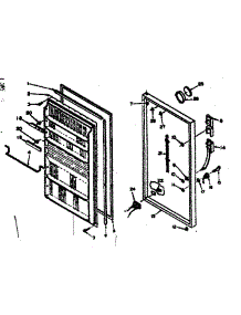 Door Parts parts for Kenmore Freezer 106.6427152 (1066427152, 106 6427152) from AppliancePartsPros.com