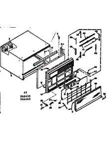 Cabinet Parts parts for Kenmore Heat Pump System 106.66430 (10666430, 106 66430) from AppliancePartsPros.com