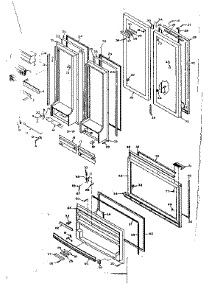 Door Parts parts for Kenmore Refrigerator 106.6667802 (1066667802, 106 6667802) from AppliancePartsPros.com