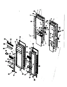 Door Parts parts for Kenmore Refrigerator 106.6680722 (1066680722, 106 6680722) from AppliancePartsPros.com