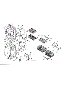 Freezer Section Parts parts for Kenmore Refrigerator 106.6680825 (1066680825, 106 6680825) from AppliancePartsPros.com