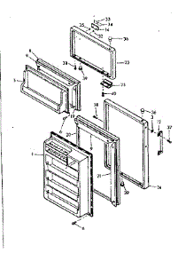 Door Parts parts for Kenmore Refrigerator 106.6683025 (1066683025, 106 6683025) from AppliancePartsPros.com