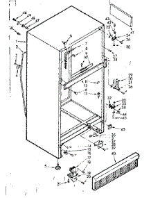 Cabinet Parts parts for Kenmore Refrigerator 106.6684160 (1066684160, 106 6684160) from AppliancePartsPros.com