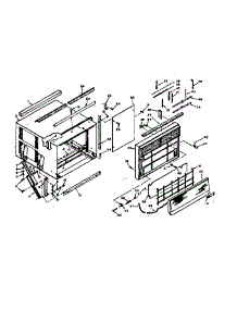 Cabinet Parts parts for Kenmore Heat Pump System 106.67830 (10667830, 106 67830) from AppliancePartsPros.com