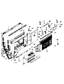 Cabinet Parts parts for Kenmore Heat Pump System 106.68620 (10668620, 106 68620) from AppliancePartsPros.com