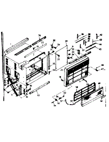 Cabinet Parts parts for Kenmore Heat Pump System 106.68830 (10668830, 106 68830) from AppliancePartsPros.com