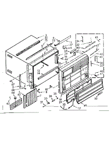 Cabinet Parts parts for Kenmore Heat Pump System 106.69170 (10669170, 106 69170) from AppliancePartsPros.com