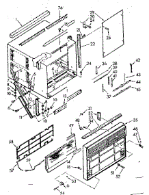 Cabinet Parts parts for Kenmore Heat Pump System 106.69810 (10669810, 106 69810) from AppliancePartsPros.com