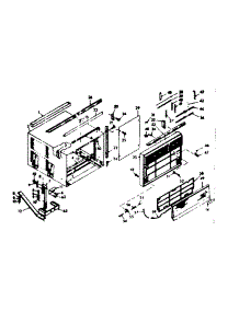 Cabinet Parts parts for Kenmore Heat Pump System 106.69900 (10669900, 106 69900) from AppliancePartsPros.com