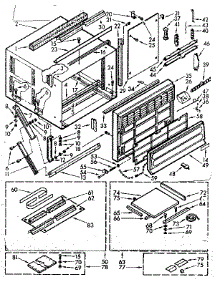 Cabinet Parts parts for Kenmore Heat Pump System 106.70725 (10670725, 106 70725) from AppliancePartsPros.com