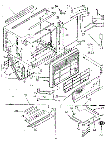 Cabinet Parts parts for Kenmore Heat Pump System 106.70820 (10670820, 106 70820) from AppliancePartsPros.com