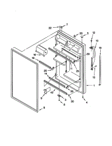Refrigerator Door parts for Kenmore Refrigerator 106.70867990 (10670867990, 106 70867990) from AppliancePartsPros.com