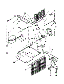 Unit parts for Kenmore Refrigerator 106.70872990 (10670872990, 106 70872990) from AppliancePartsPros.com
