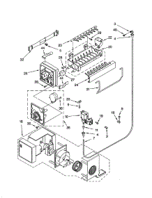 Icemaker parts for Kenmore Refrigerator 106.71292102 (10671292102, 106 71292102) from AppliancePartsPros.com