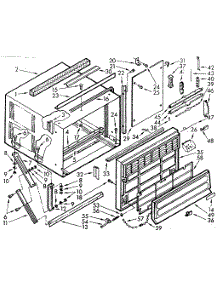 Cabinet Parts parts for Kenmore Heat Pump System 106.71820 (10671820, 106 71820) from AppliancePartsPros.com