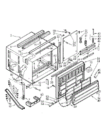 Cabinet Parts parts for Kenmore Heat Pump System 106.71900 (10671900, 106 71900) from AppliancePartsPros.com