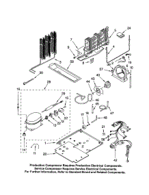 Unit parts for Kenmore Refrigerator 106.71972107 (10671972107, 106 71972107) from AppliancePartsPros.com