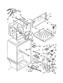 Liner parts for Kenmore Refrigerator 106.71984101 (10671984101, 106 71984101) from AppliancePartsPros.com