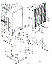 Unit Parts parts for Kenmore Freezer 106.721202 (106721202, 106 721202) from AppliancePartsPros.com