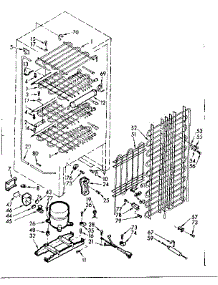 Unit Parts parts for Kenmore Freezer 106.722120 (106722120, 106 722120) from AppliancePartsPros.com