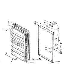 Door Parts parts for Kenmore Freezer 106.722260 (106722260, 106 722260) from AppliancePartsPros.com