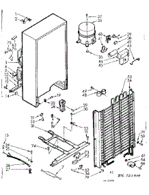 Unit Parts parts for Kenmore Freezer 106.722300 (106722300, 106 722300) from AppliancePartsPros.com
